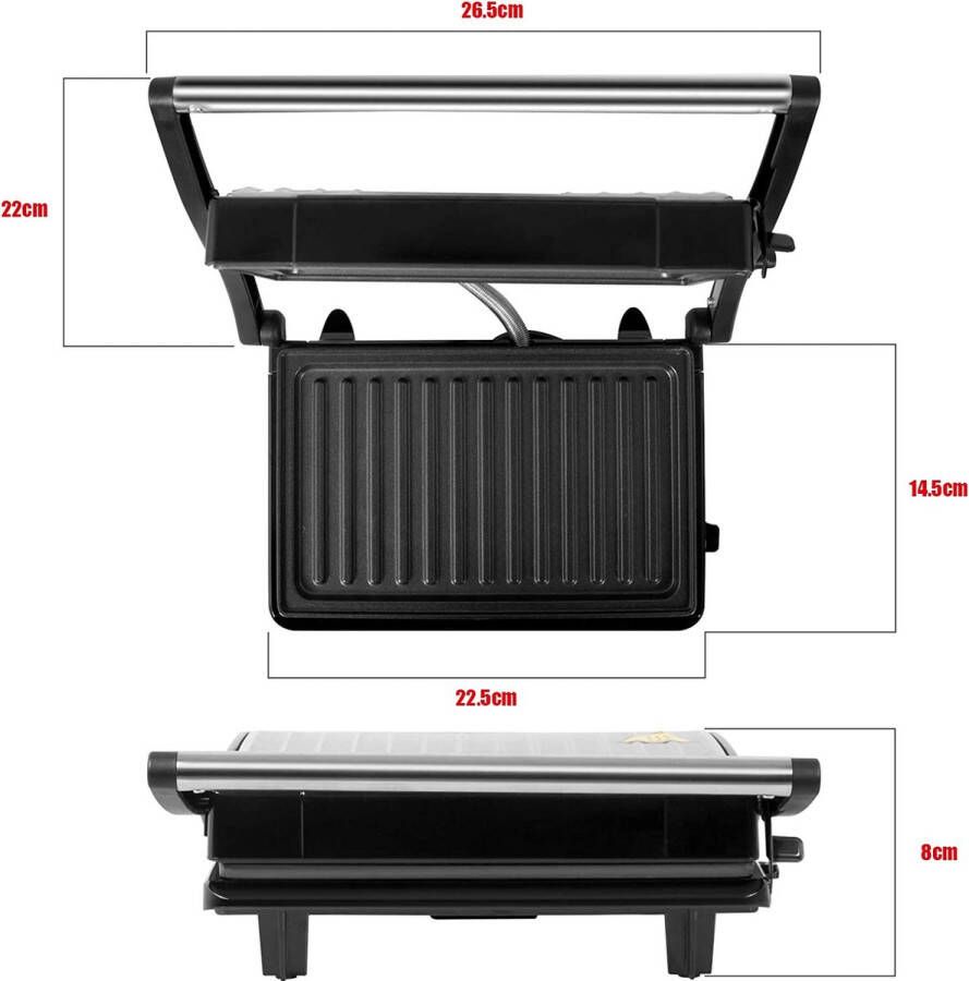 Merkloos Sans marque elektrische Grillplaat Multifunctionele Grill Hoge prestatie