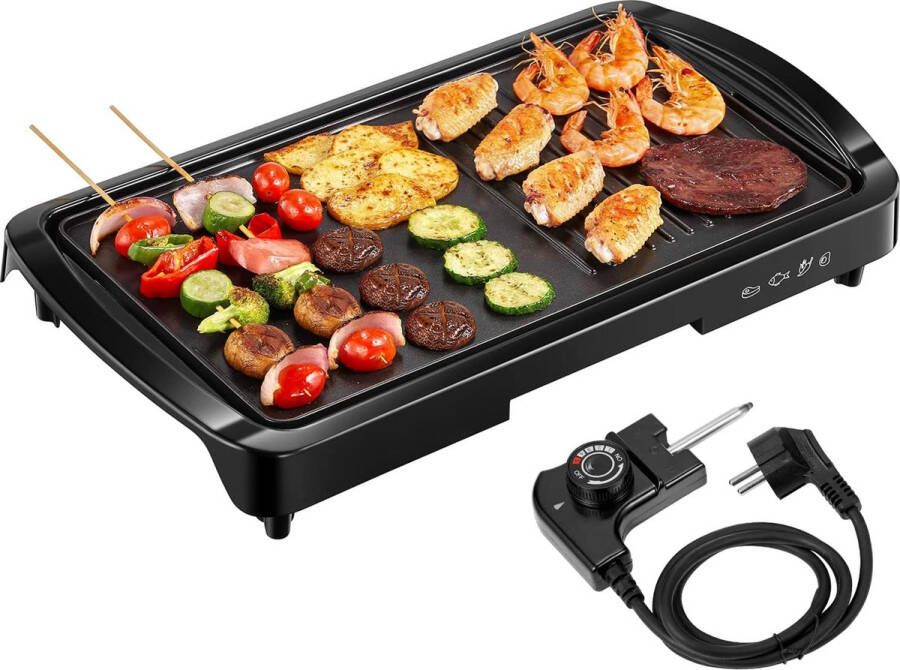 Merkloos Sans marque elektrische Grillplaat Multifunctionele Grill Hoge prestatie