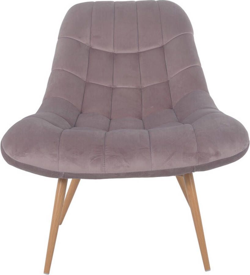 SalesFever Relaxfauteuil met xxl-stiksels met zwarte of naturelkleurige poten