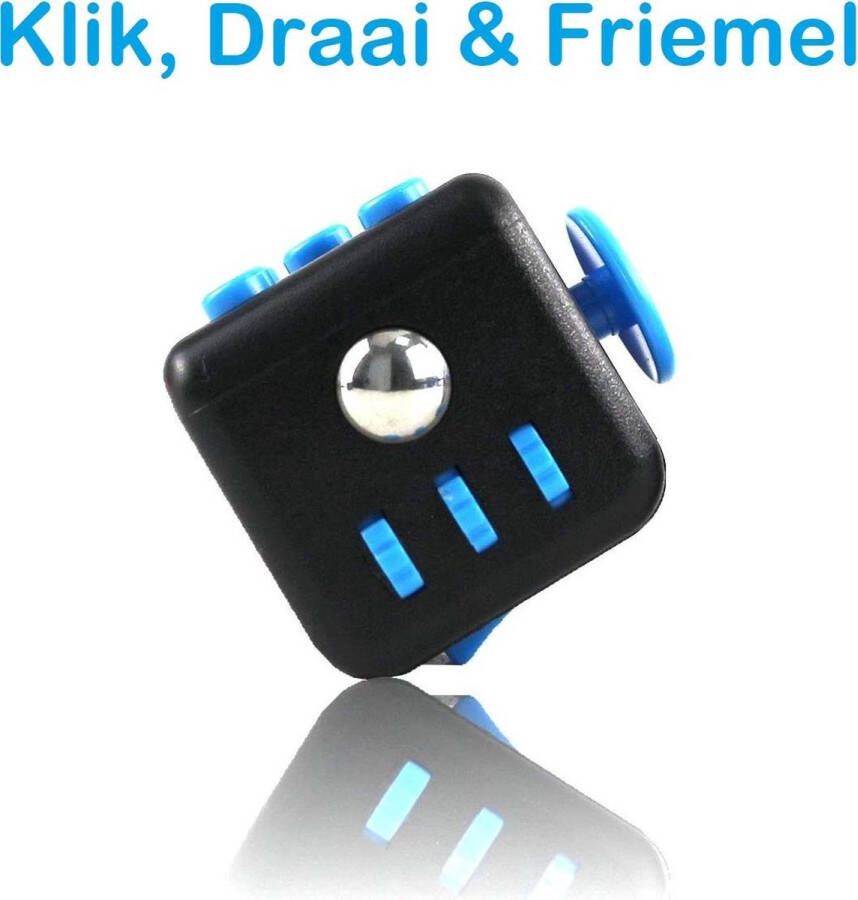 Merkloos Sans marque FIDG IT Fidget Toys Fidget Cube Pop It blauw zwart
