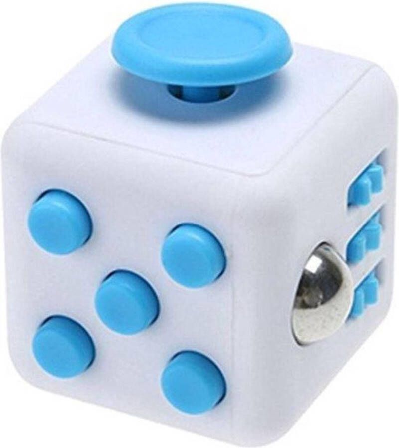 Merkloos Sans marque Fidget Cube Stressbal Bekend van TikTok- Fidget Toys Pop It Speelgoed Meisjes & Jongens Blauw
