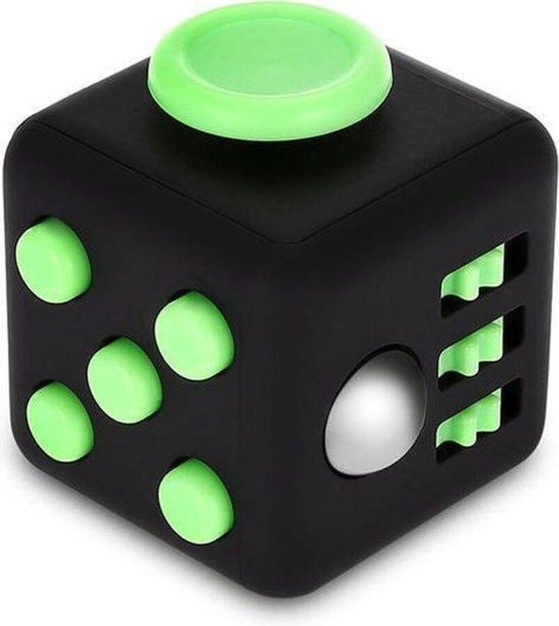 Merkloos Sans marque Fidget Cube tegen Stress Groen Fidget Toys Stressbal Speelgoed Groen zwart