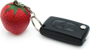 Merkloos Sans marque Fidget sleutelhanger | fidget toys | anti-stress sleutelhanger | squishy aardbei | Schoencadeautjes sinterklaas