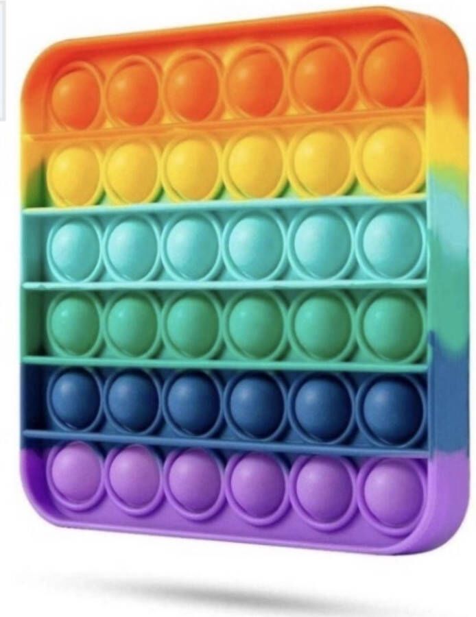 Merkloos Sans marque Fidget Toy Pop It Rainbow Anti Stress Speelgoed Fidget Pad