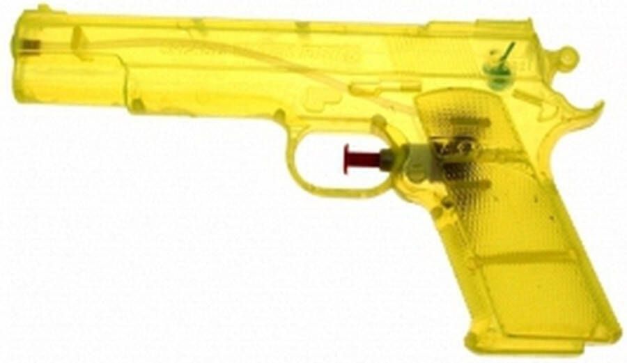 Merkloos Geel speelgoed waterpistool 20 cm Waterpistolen