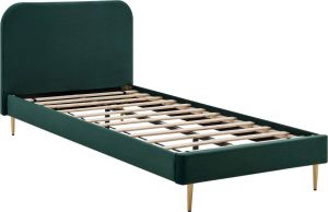 Artistiq Living Artistiq Bed 'Federico' Velvet 90 x 200cm kleur groen