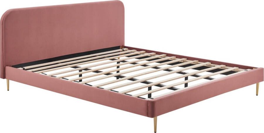 Artistiq Living Artistiq Bed Federico Velvet 180 x 200cm roze