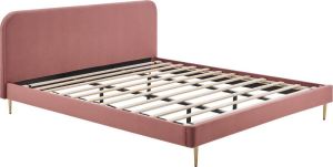 Artistiq Living Artistiq Bed 'Federico' Velvet 180 x 200cm kleur roze