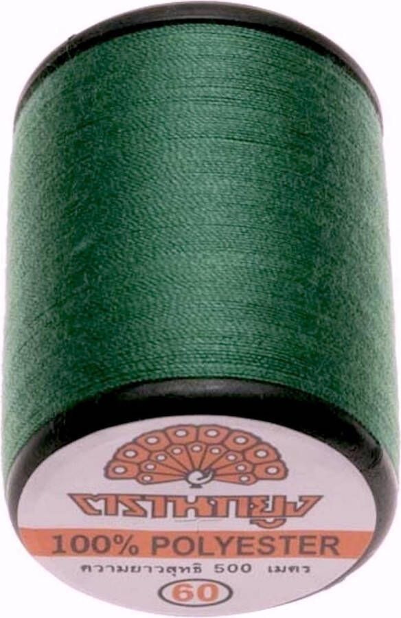 Merkloos Sans marque groen naaigaren 500 m universeel 100% polyester sterk garen geschikt voor mondkapjes col 1409