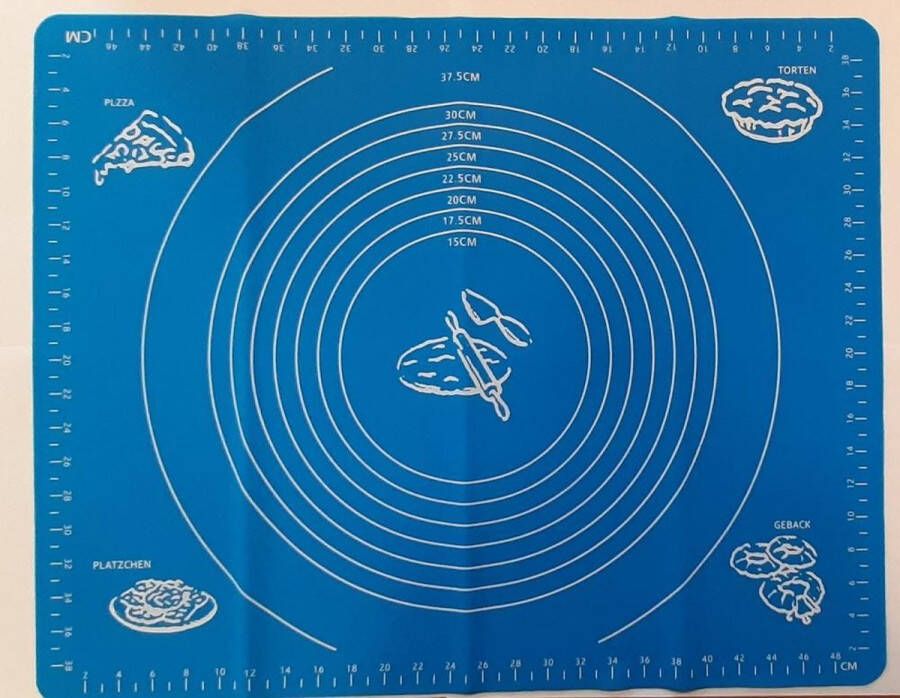 Merkloos Sans marque Grote Bakmat Deeg Mat Siliconen Anti Aanbak Hittebestendig Herbruikbaar 40 x 50 cm