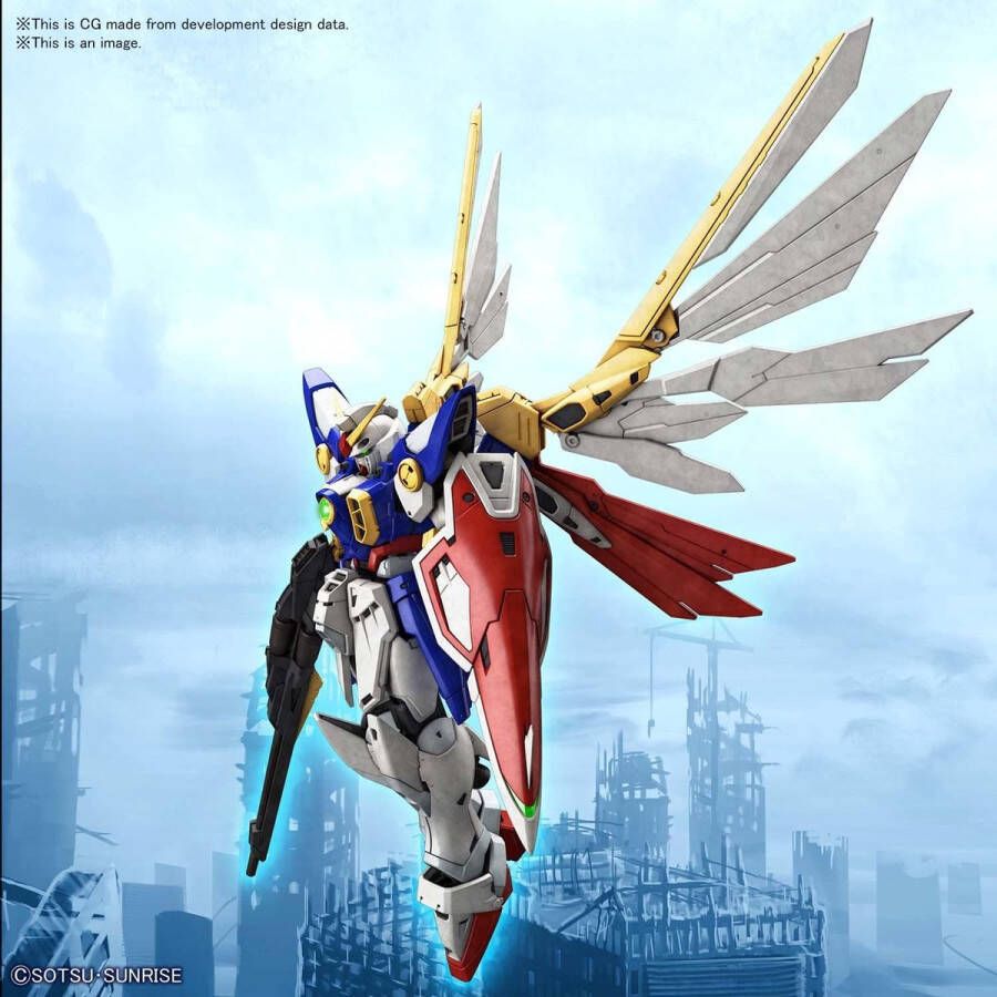 Merkloos Sans marque Gundam: Real Grade Wing Gundam 1:144 Scale Model Kit