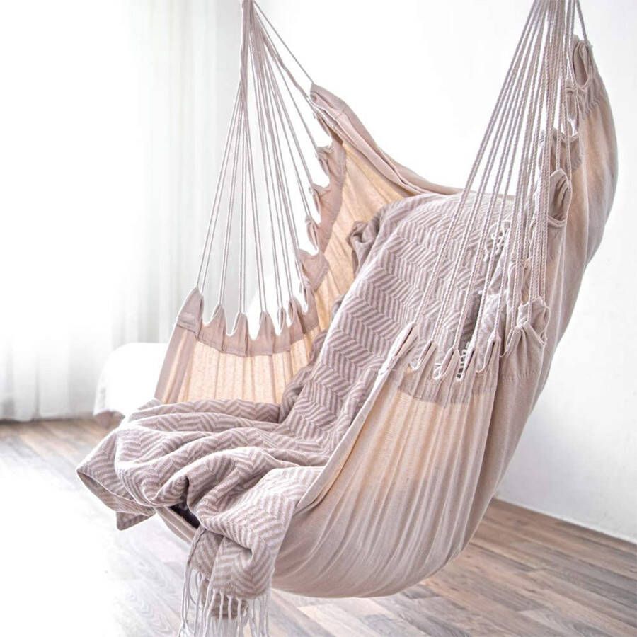 Hangstoel – hammock stoel – binnen en buiten – hangnestje – luxe hangstoel