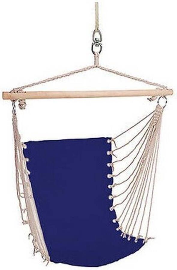 Merkloos Sans marque Hangstoel hangende stoel blauw 100 x 60 cm Hangmat hangstoelen blauw