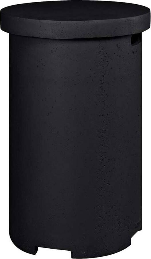 Merkloos Sans marque Happy Cocooning Bijzettafel Rond LPG Tank Zwart
