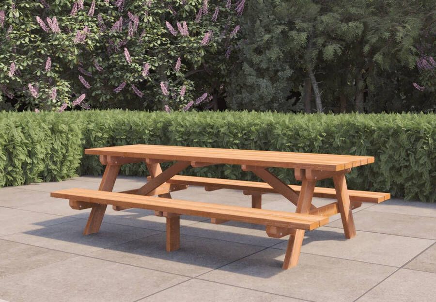 Van Kooten Tuin en Buitenleven Hardhouten Picknicktafel Giant- Hardhout- Tuindeco