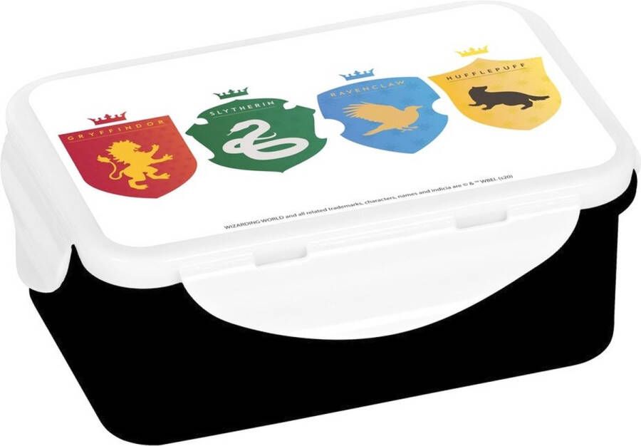 GEDA LABELS Harry Potter Lunchbox Coats Of Arms Wit Zwart