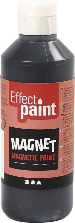 Merkloos Sans marque Hobby magneetverf zwart 250 ml Zwarte verf voor magnetische oppervlakken