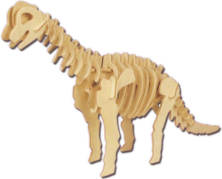 Merkloos Sans marque Houten dieren 3D puzzel brachiosaurus dinosaurus Speelgoed bouwpakket 23 x 18 5 x 0 3 cm.