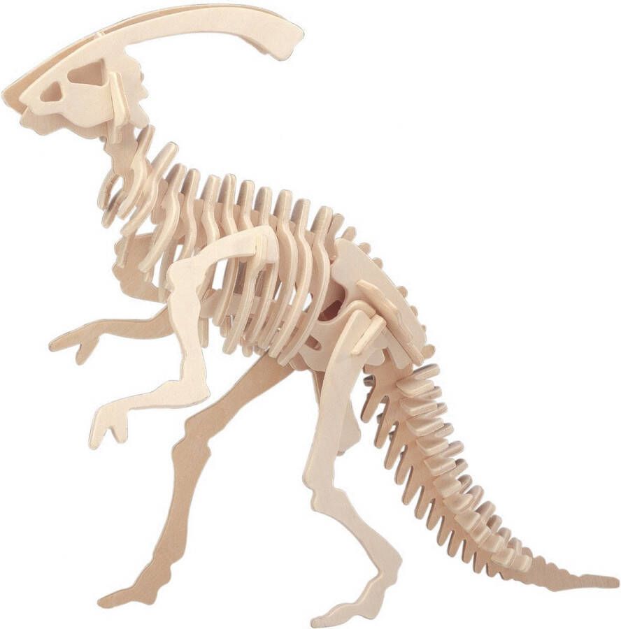 Merkloos Sans marque Houten dieren 3D puzzel parasaurolophus dinosaurus Speelgoed bouwpakket 38 2 x 9 x 28 5 cm.