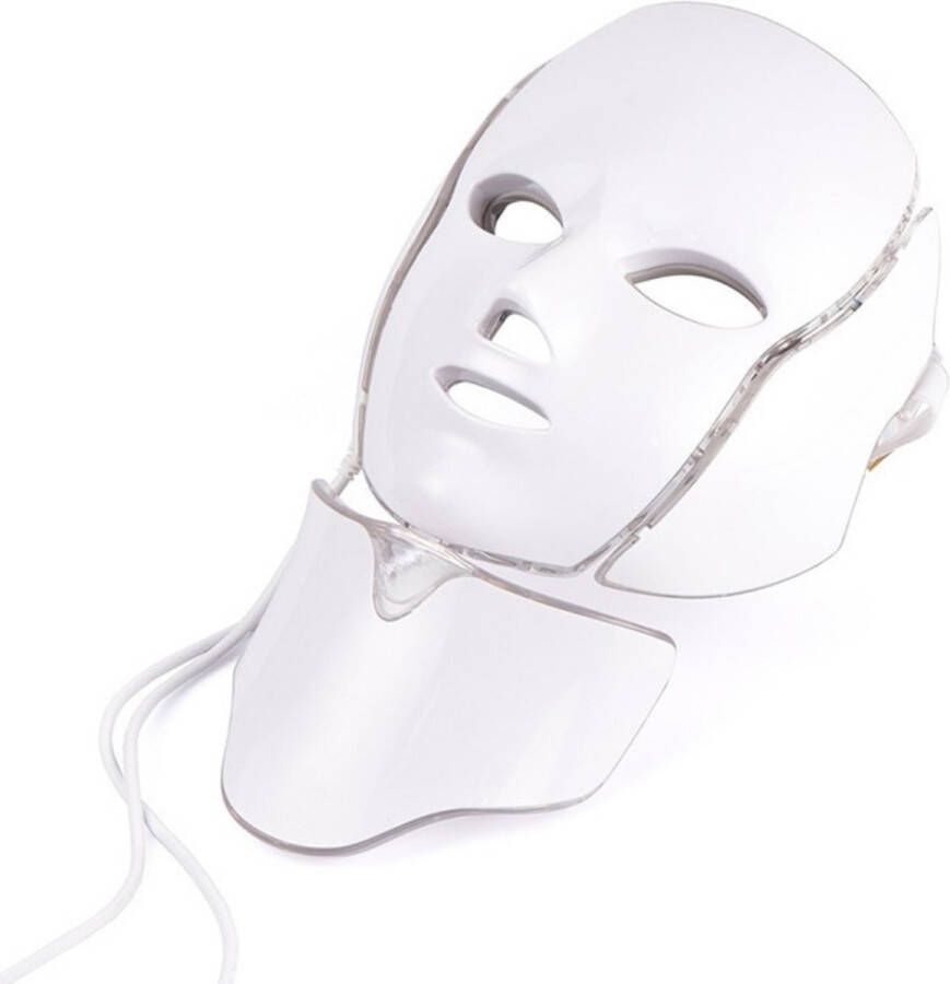 Merkloos Sans marque Interesting Living LED gezichtsmasker Lichttherapielamp Huidverzorging Apparaat Anti Rimpel Wit