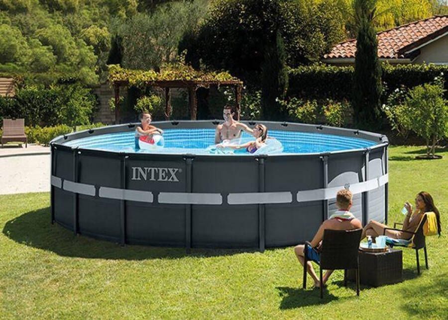 Merkloos Sans marque INTEX™ Ultra XTR Frame Pool Ø 549 cm (set incl. zandfilterpomp ladder onderzeil en afdekzeil)