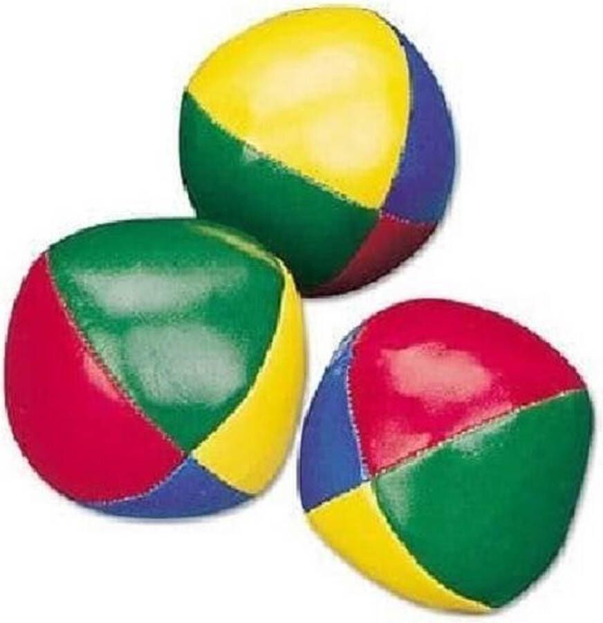 Merkloos Sans marque Jongleerballen Set van 3 Jongleerset Juggling Balls Relaxdays in koker.