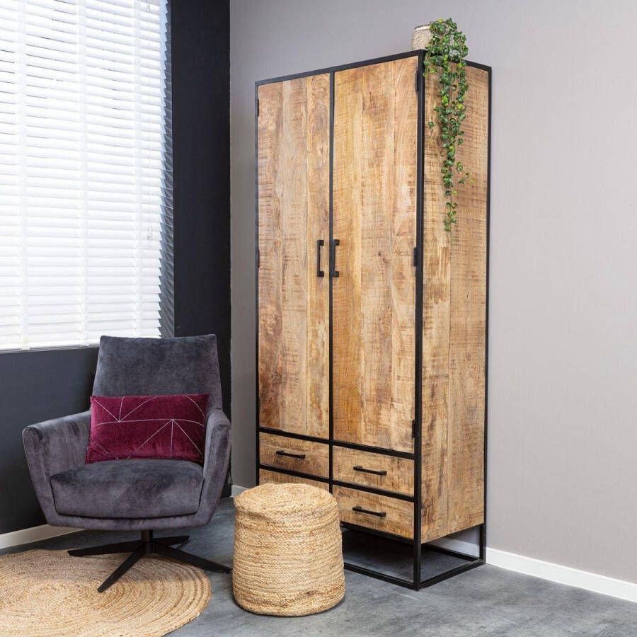 Starfurn Kabinet Denver | Mangohout en staal | 90 cm STF-3012