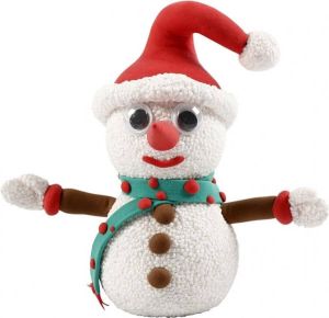 Merkloos Sans marque Kerst Knutselset sneeuwpop van klei