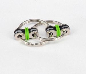Merkloos Sans marque Key Chain | fidget toys | friemel ringen | sleutel ketting | groen | Schoencadeautjes sinterklaas