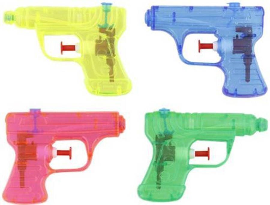 Merkloos Sans marque Kleine waterpistolen Multicolor Kunststof set van 4