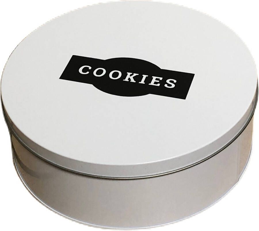 Merkloos Sans marque Koektrommel blikken doos met los deksel koekjes -opbergdoos bewaardoos cookies