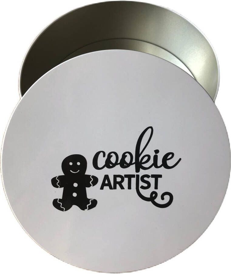 Merkloos Sans marque Koektrommel blikken doos met los deksel zelfgebakken koekjes bewaren cookie artist
