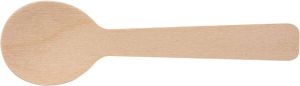 Merkloos Sans marque Koffielepel uit hout gecoat 96 mm pak van 100 stuks