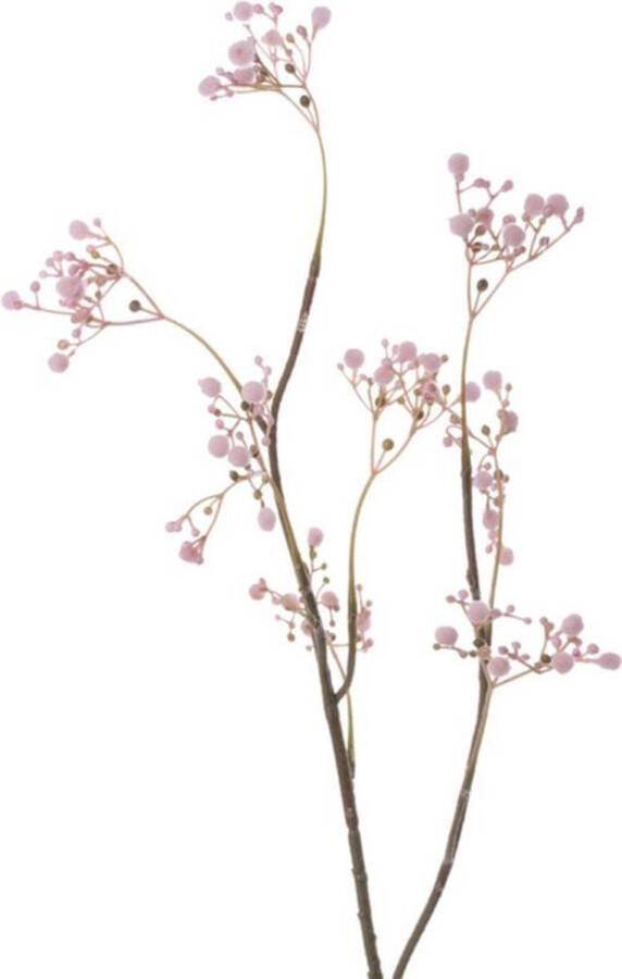 Merkloos Sans marque Kunstbloemen Gipskruid Gypsophila takken roze 66 cm Kunstplanten en steelbloemen