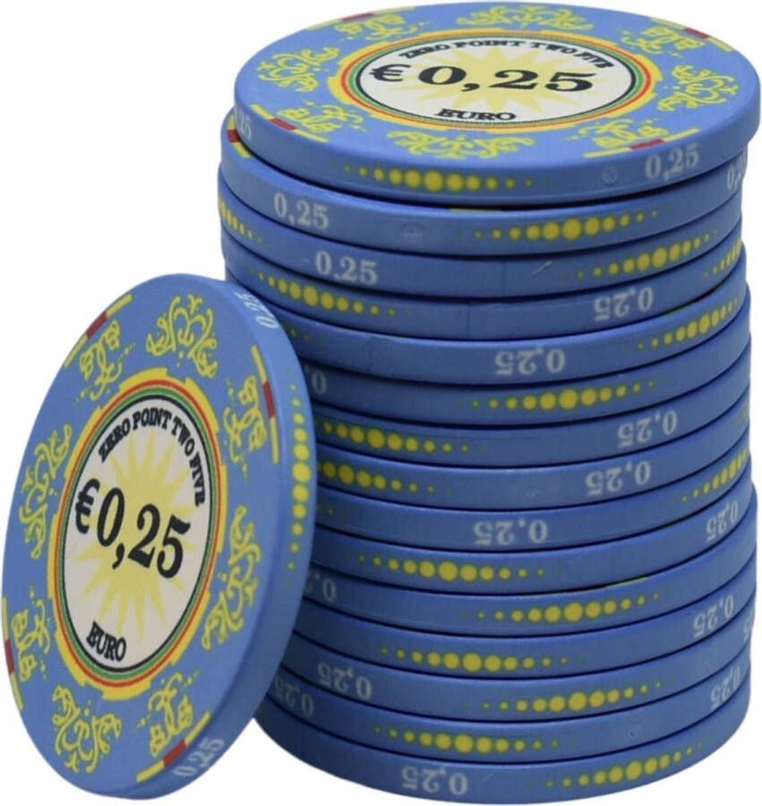 Mec Las Vegas Poker Chips €500 paars (25 stuks)-pokerchips-pokerfiches-ABS chips-pokerspel-pokerset-poker set