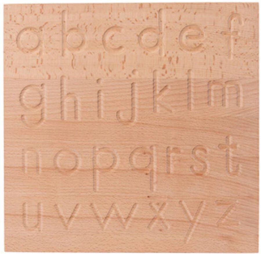 Merkloos Sans marque leren schrijven houten schrijfplank letters letterplank educatief speelgoed montessori Blijderij