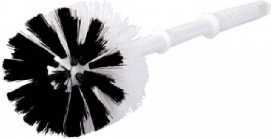 Merkloos Sans marque Linea toiletborstel kunststof nylon wit zwart