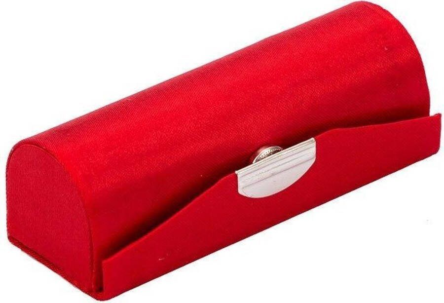 Lippenstift houder Lippenstiftdoosje Lipstick houder Met spiegel Rood