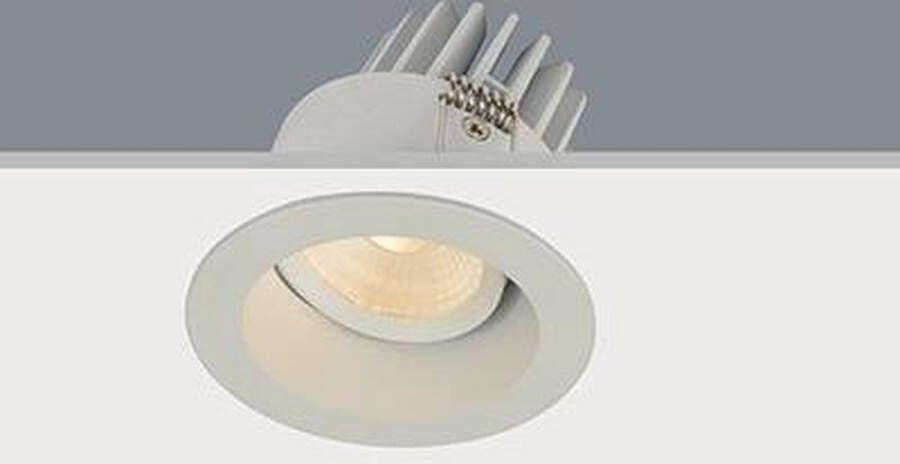 Merkloos Sans marque LT-Luce Inbouwspot LED Wit Rond Verdiept