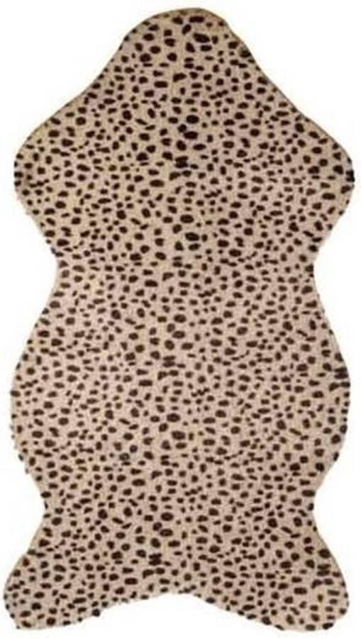 Merkloos Sans marque Luipaard dierenvel kleed 50 x 90 cm dierenvellen kleden