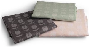 Merkloos Sans marque Luxe Theedoek Set van 24 100% hoogwaardige katoen Tulp 3 kleuren
