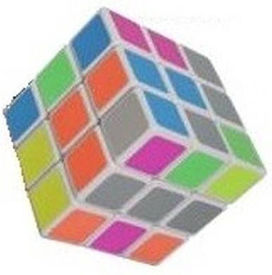 Merkloos Magische kubus spelletje 6 cm
