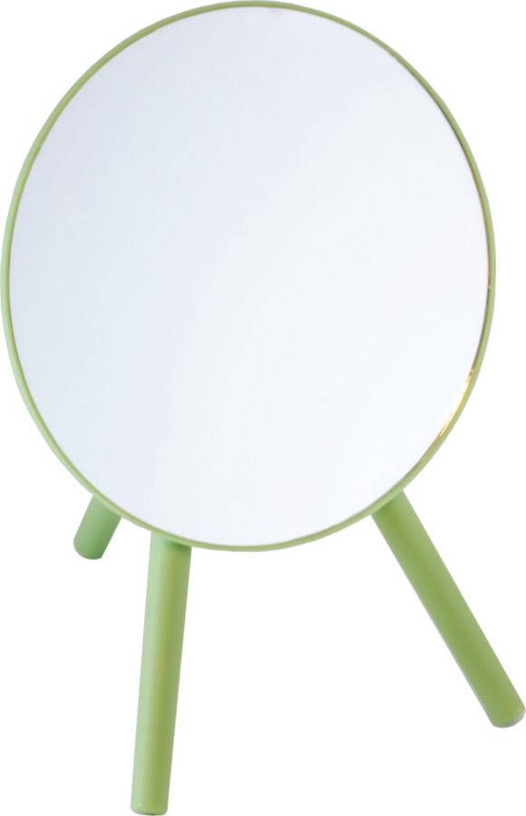 Merkloos Sans marque Make-up spiegel Cosmetica spiegel Scheerspiegel Draagbare spiegel Vergrotend Inklapbaar Groen
