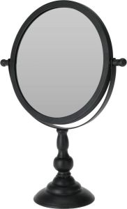 Merkloos Make-up Spiegel scheerspiegel Op Voet 25 X 10 X 33 Cm Zwart Make-up Spiegeltjes