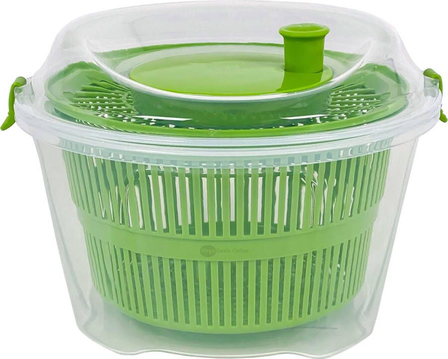 Merkloos Sans marque MDO Slacentrifuge centrifuge groentecentrifuge saladespinner salade carousel Grijs