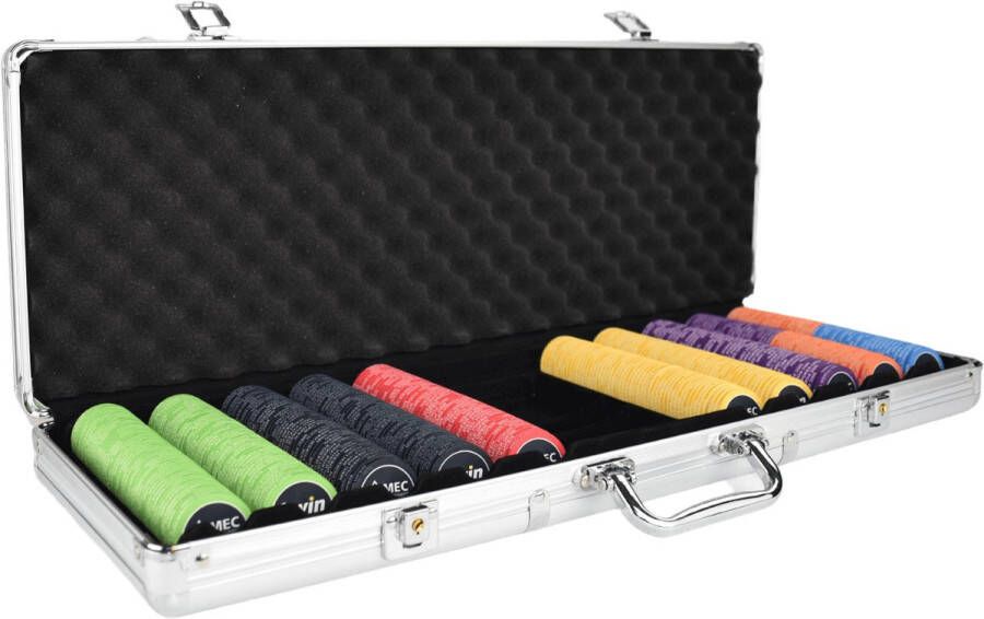 Mec Poker Open Pokerset 500 Poker Chips pokerkoffer pokersets pokerfiches pokerchips