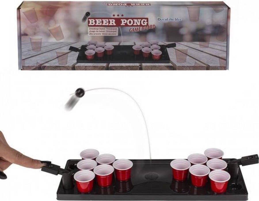 Merkloos Sans marque Mini Beer Pong Shots Pong Gameboard Drankspel