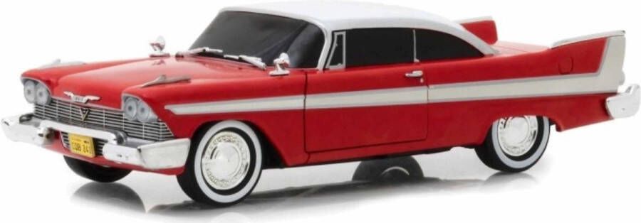 Merkloos Sans marque Modelauto Plymouth Fury Christine 1958 rood 21 x 7 x 5 cm Schaal 1:24 Film TV Speelgoedauto Miniatuurauto