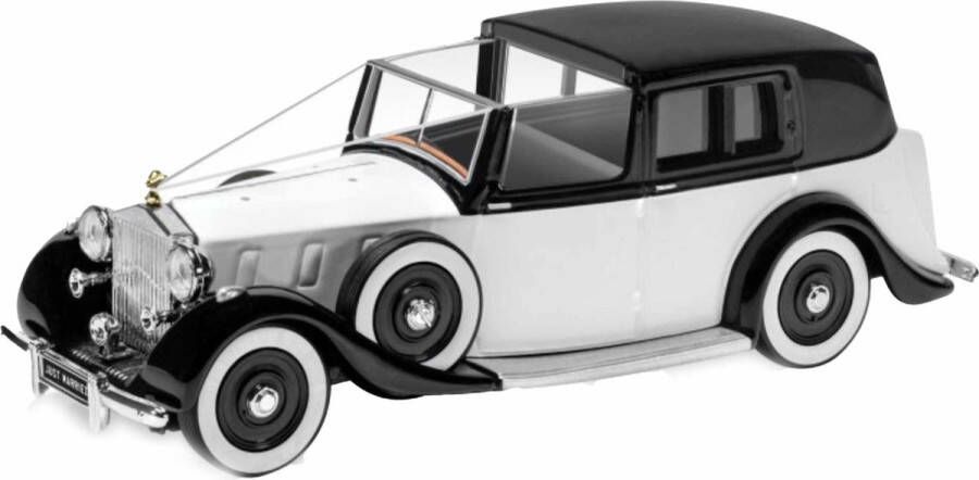 Merkloos Sans marque Modelauto Rolls Royce Phantom III 1937 trouwauto wit 12 cm Schaal 1:36 Speelgoedauto Miniatuurauto