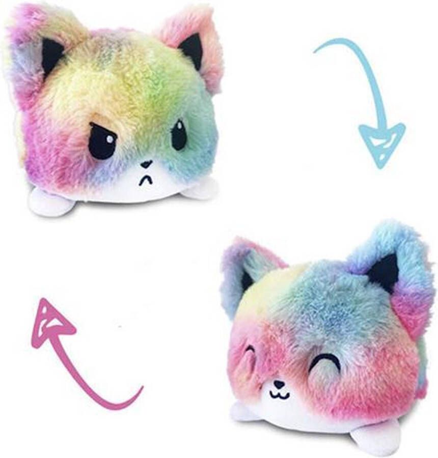 Merkloos Sans marque Mood knuffel fidget toys emotie knuffel cat rainbow Schoencadeautjes sinterklaas